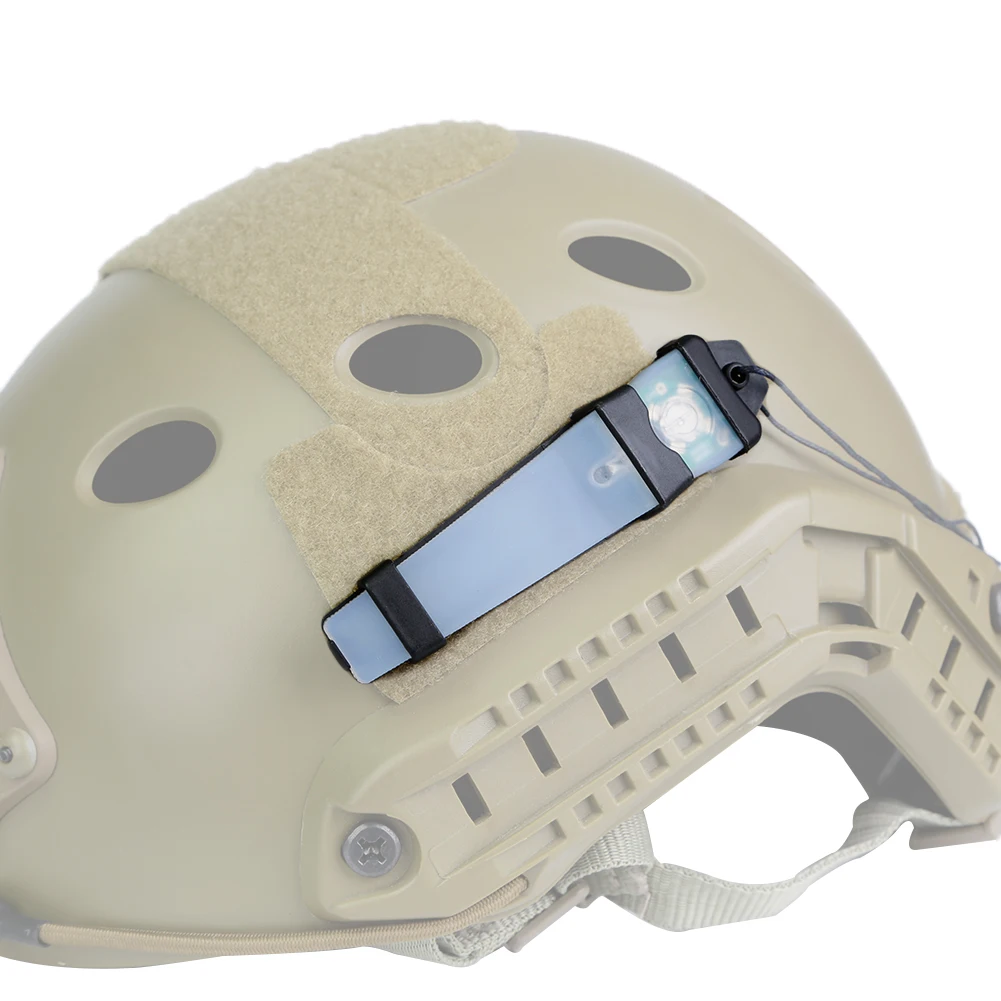 

Tactical Flashlight Helmet Tactical Helmet Light Safety Flashing Helmet Signal Lamp for Bike Sports Driving Accessories