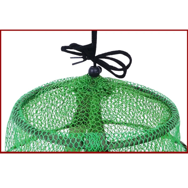 

Lightweight Mesh Fishing Net Foldable Fish Trap Cage Fishingman Collapsible Fishing Basket for Keeping Lures Crayfish