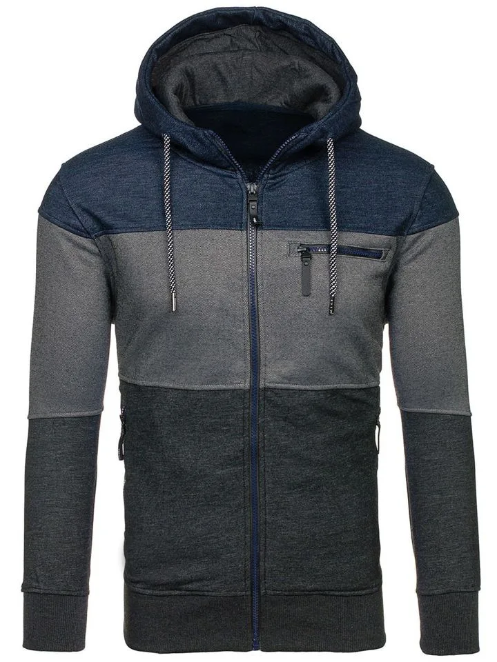 

2020 Fashion Mens Hoodies Men Zipper design Hooded Slim Sweatshirt Mens Hoodie Hip Hoodies Sportswear Tracksuit