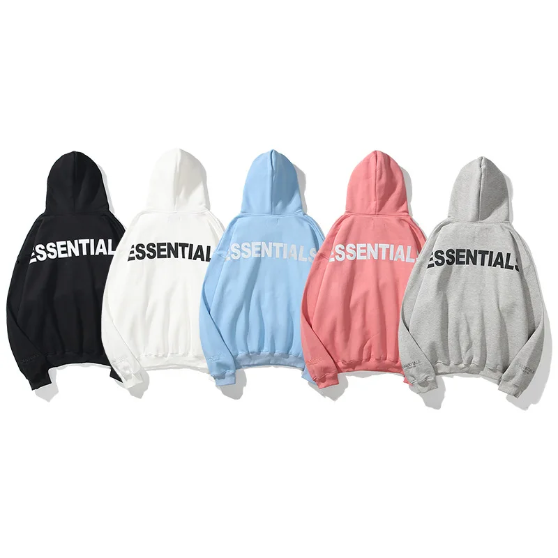 

ESSENTIALS Hoodie Men Women's Plus Size Best Quality Fashion Sweatshirt Kanye West Hip Hop Streetwear Cotton ESSENTIAL Pullover
