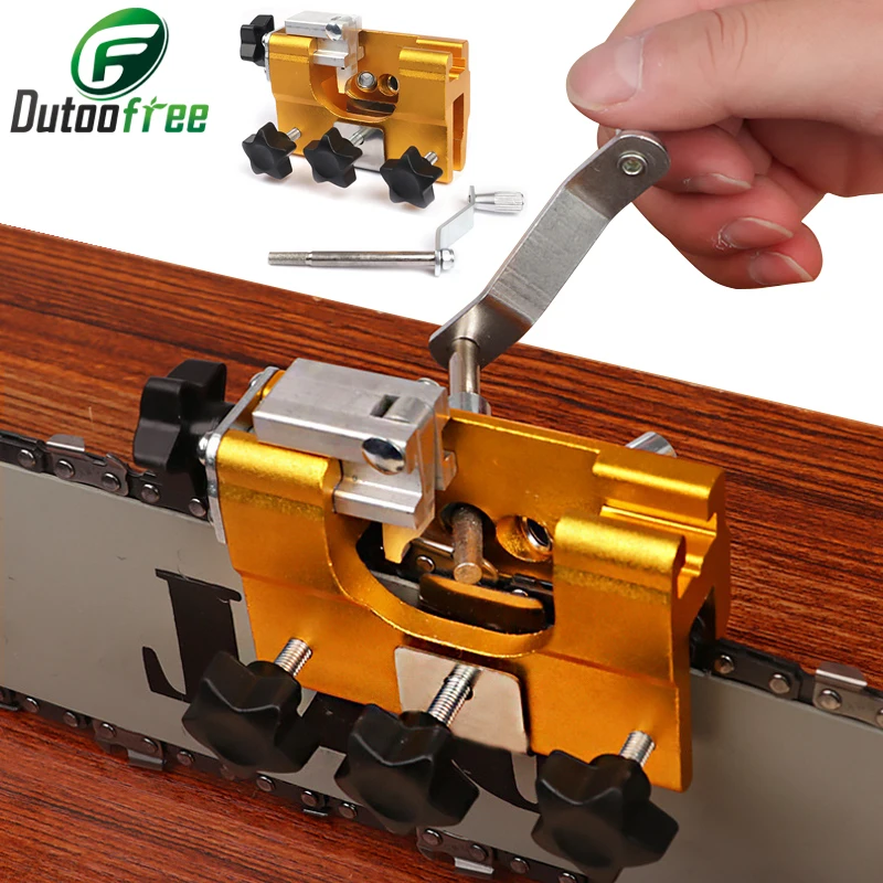 

Manual Grinder Tool Chainsaw Teeth Sharpener Hand Crank Portable Household Electric Chain Saw Clamp Sharpening Jig Clip