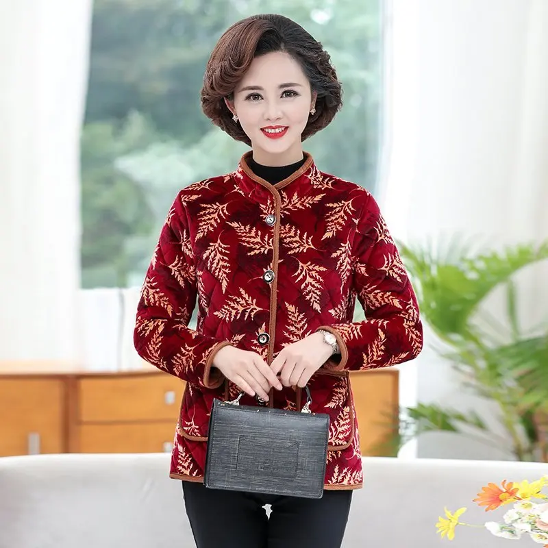 Куртка зимняя теплая бархатная стеганая куртка парки для женщин среднего