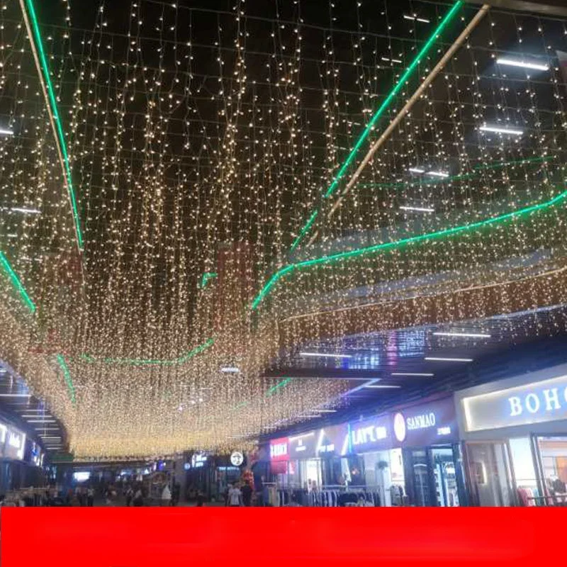 

Starry Lights Icicle String Lights Outdoor Rainproof Holiday Decoration Small Lantern String Lights Curtain Lights