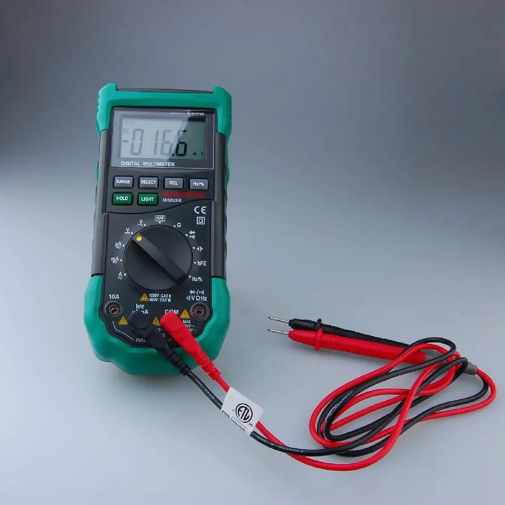 Профессиональный цифровой мультиметр измеритель звуковой светильник