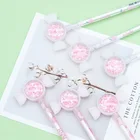 Ellen Брук 1 шт. милые гелевая ручка Kawaii Girly с сердцем из блесток, конфеты канцелярские школьные принадлежности творческий Хеллоу Китти, милые ручки