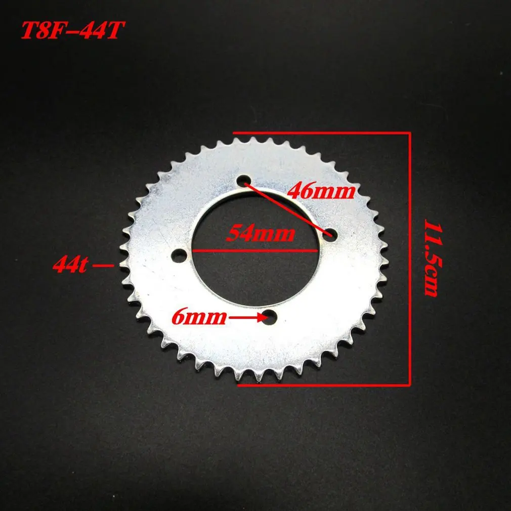 

Durable Motorcycle Toothed Sprocket T8F-44T Stainless Steel Scooter Sprocket Professional Modified Motorcycle Part