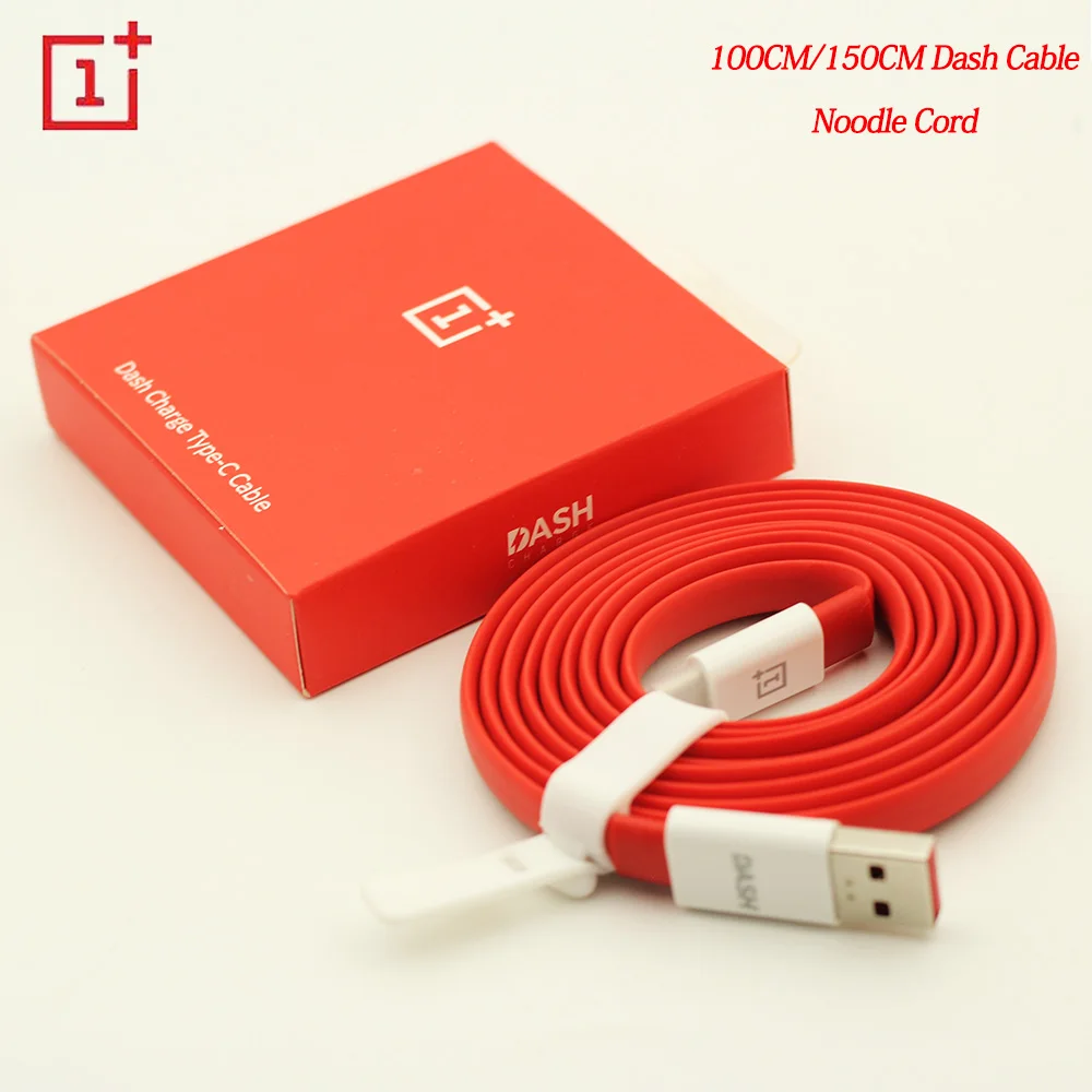 Оригинальный тире кабель 5 в 4A 100 см Лапша USB TYPE C для быстрой зарядки данных Oneplus 3 3T
