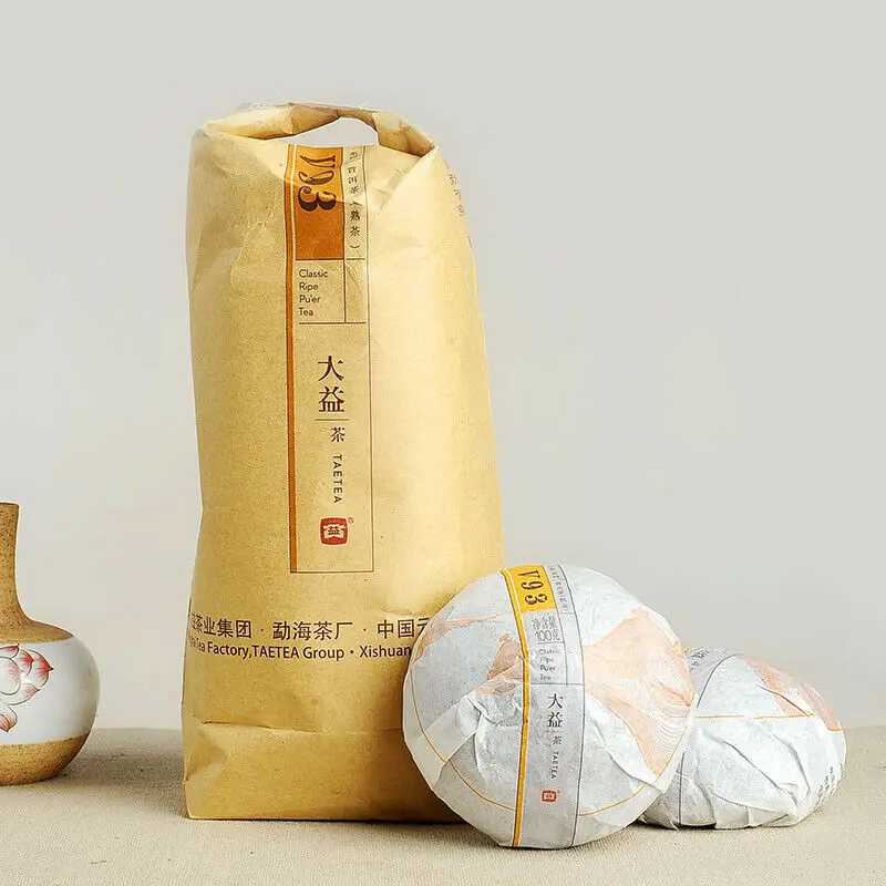 

TAETEA V93 Yunnan Puh erh 2014 Shu Puh erh Chinese Tea Tuo 500g