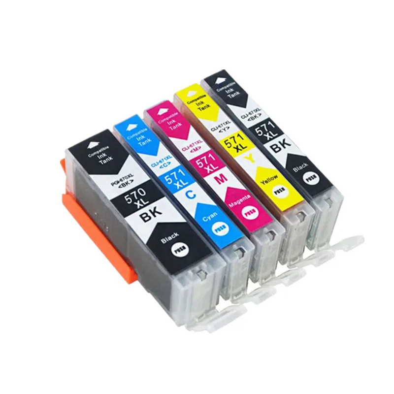 YLC 15pk PGI570 PGI-570 CLI-571 совместимый картридж с чернилами для Canon PIXMA MG5750 MG5751 MG5752 MG5753 MG6850