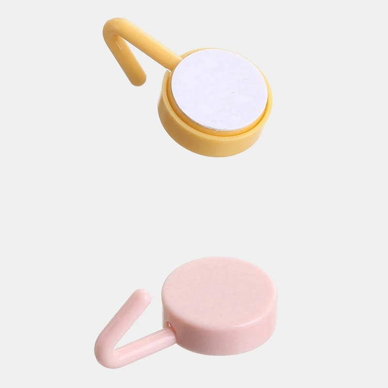 

10 Pcs Small Sticky Hooks Strong Cute Hooks Nordic Style Wall Free Punch Small Hanging Buckle Hooks
