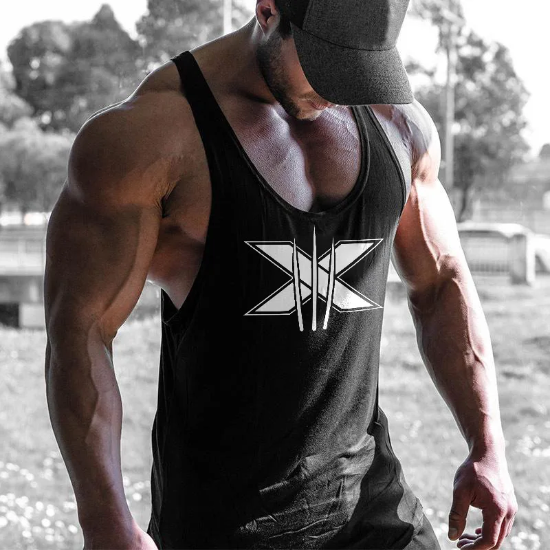

Summer Men's Cotton Gym Sleeveless Shirt Men's Fitness Vest Sportswear Workout Gym Vest Men's Fitness Clothing men tank tops
