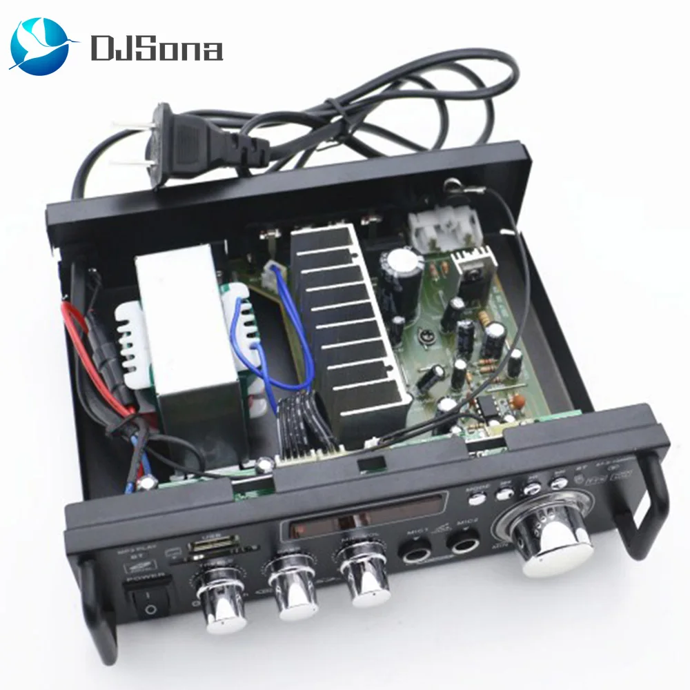 DJSona 600 Вт DC12V AC220V автомобильный усилитель мини Hi-Fi стерео аудио усилитель мощности с цифровым Bluetooth для автомобиля Авто домашний аудио Горячий