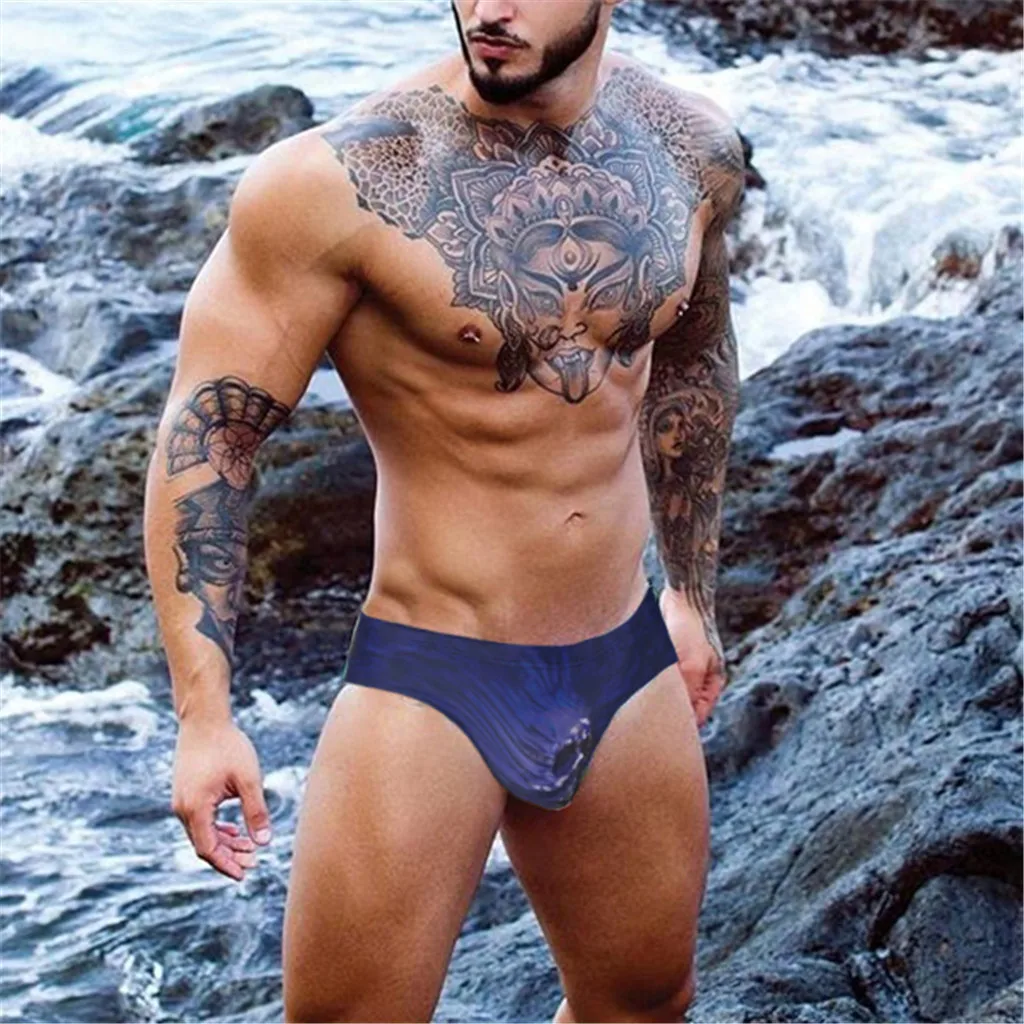 Мужские водонепроницаемые плавки короткие сексуальные для купания мужские