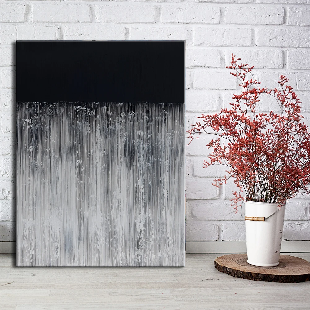 

Abstract Retro Poster Home Decor Picture White Black Canvas Painting Wall Art Minimalist Art Poster and Print for Living Room