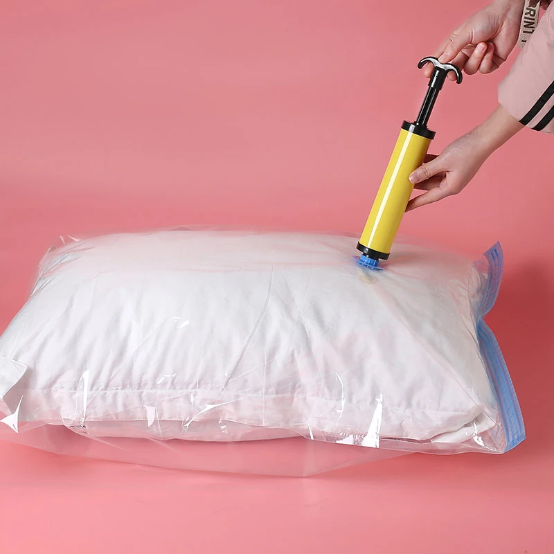 Вакуумная сумка домашняя для хранения органайзер с прозрачными краями складной