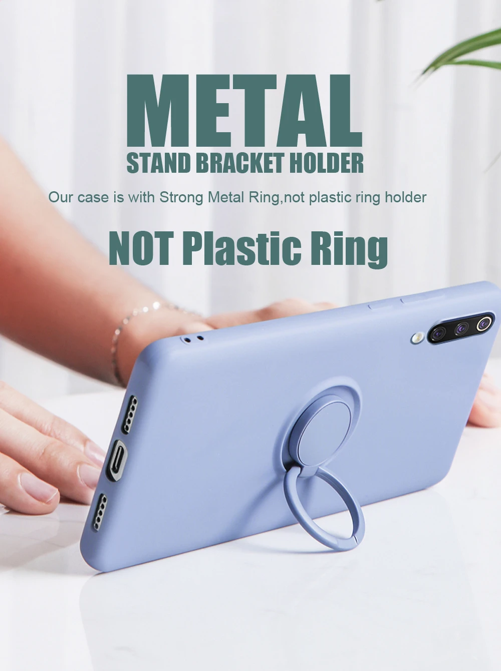 

Silicon Case For Samsung Galaxy M01 Core M02 M10 M11 M21 M31 S PRIME M51 M60S M62 M80S F41 F62 phone case Magnetic ring stand