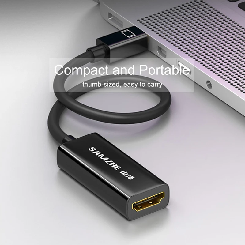 SAMZHE Mini DisplayPort to HDMI адаптер Thunderbolt конвертер для Apple MacBook Air/Pro Microsoft Surface Pro/Dock|displayport