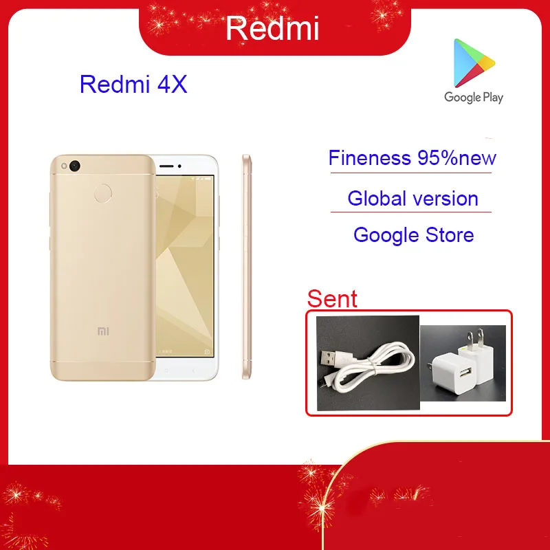 

Redmi 4X Netcom внешний вид и цвет студийный телефон оптовая продажа функциональный 90 новый хороший аккумулятор б/у