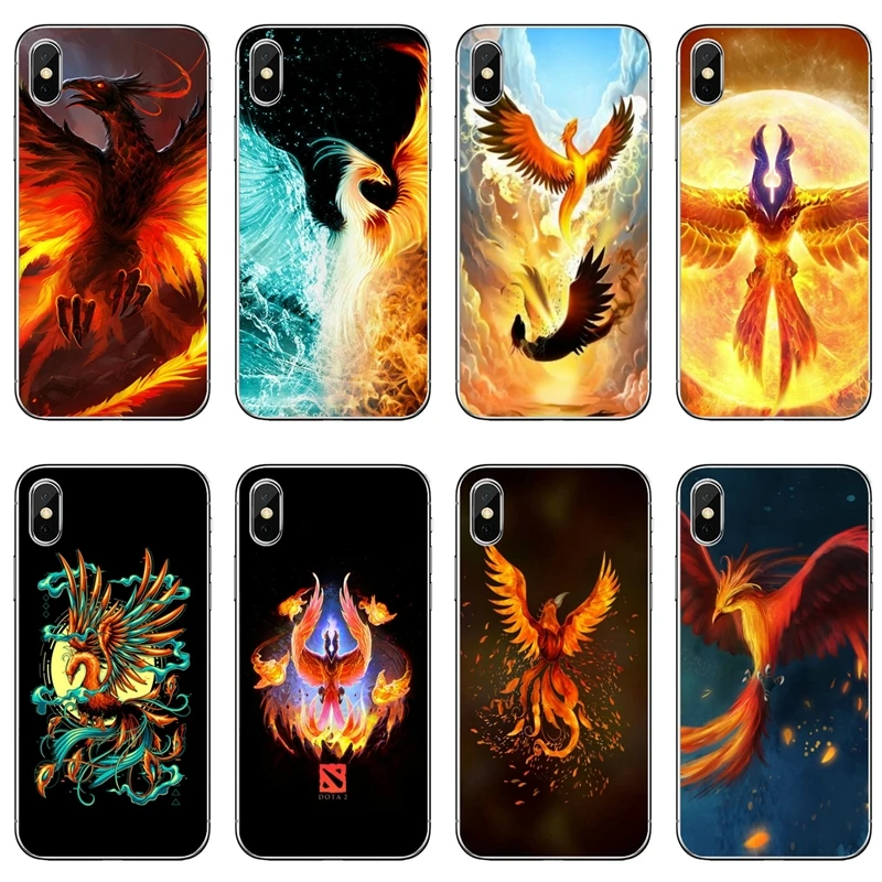 Аксессуары чехол для телефона Xiaomi Mi 11 Note 10 10T 9 9T 8 Pro A2 Lite A3 A1 Poco F1 F2 M3 X3 NFC Феникс -