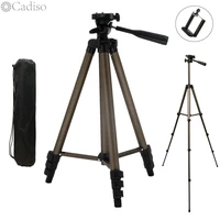 cadiso wt3130 aluminum mini video tripod stand portable tripod with phone holder for smartphone dslr digital camera dv camcorder