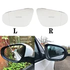 Боковое зеркало заднего вида с подогревом для VW Golf 6 MK6 2009-2013, зеркала, стекло, Стайлинг автомобиля, крышка рамы, Корпус зеркала