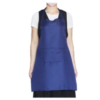 apron cotton linen adult anti fouling stripes fashion simple english style big pocket kitchen oil coat coat