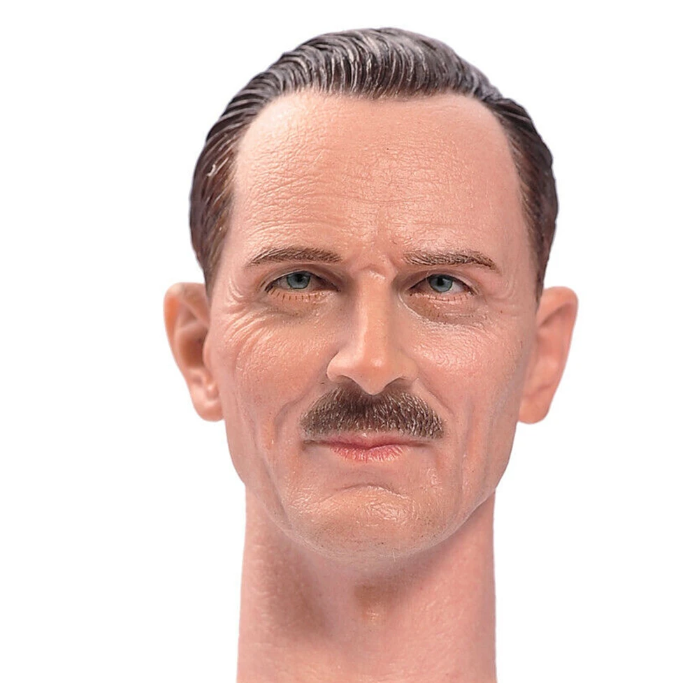 

1/6 Head Carving World War II British Field Marshal Montgomery Modeling Model PVC long Neck Fit 12 Inch Action Figure Body Doll