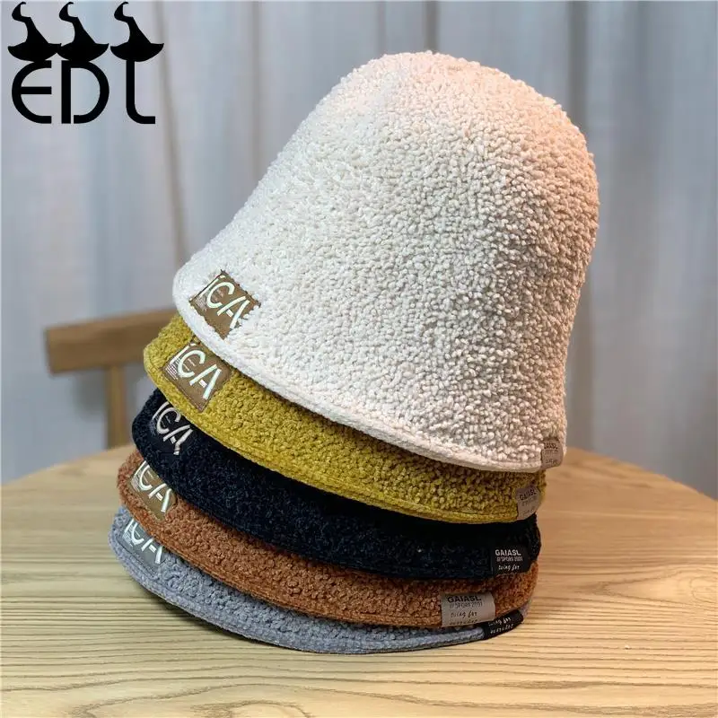 

Children's Casual Versatile Fashion Card Show Small Basin Cap Bucket Alphabet Big Head Circumference Bucket Hat Women Designer