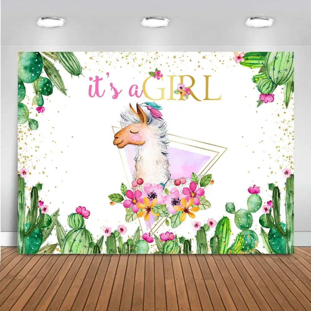 Фотофон С КАКТУСОМ ламой акварелью цветами для мальчиков и девочек | Электроника