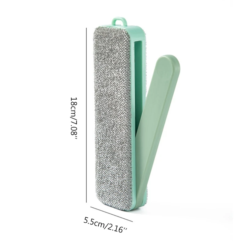 

Double Sided Reusable Cleaning Lint Dush Brush Foldable Static Pet Hair Remover K0AB
