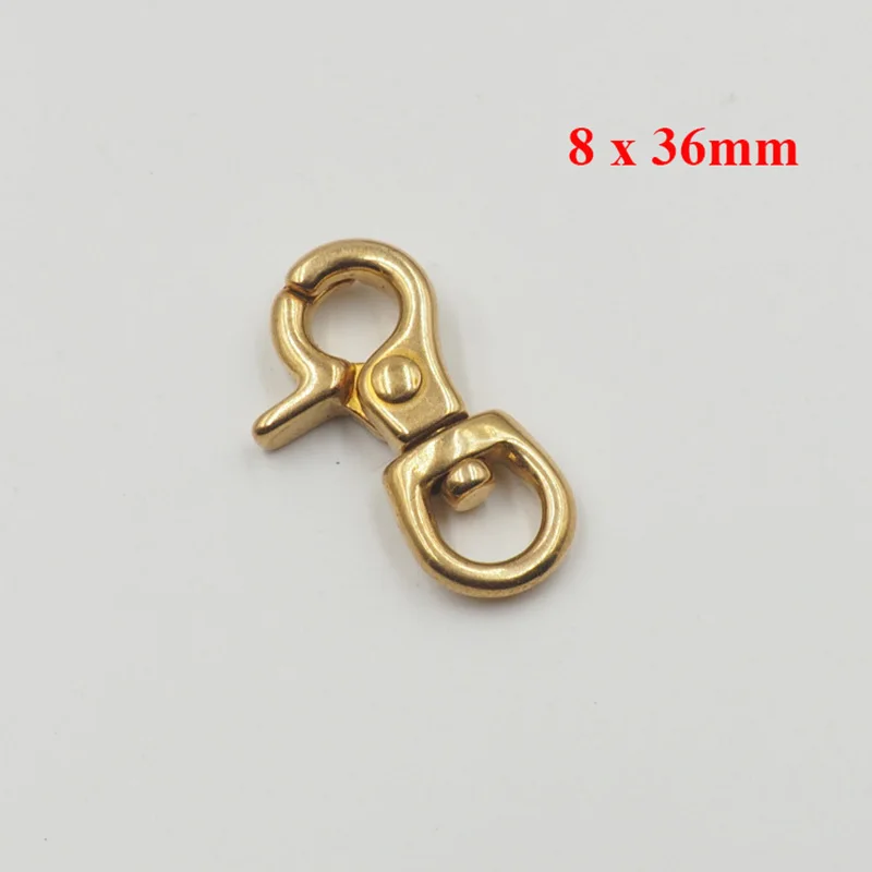 8mm 2/4 шт 8/10/12/15 мм Твердый латунный металлический мешок пряжки ювелирные изделия DIY Швейные ключ собачий ошейник с цепью поворотные застежки крючок вешалка для рукоделия AP489 - Цвет: 8mm