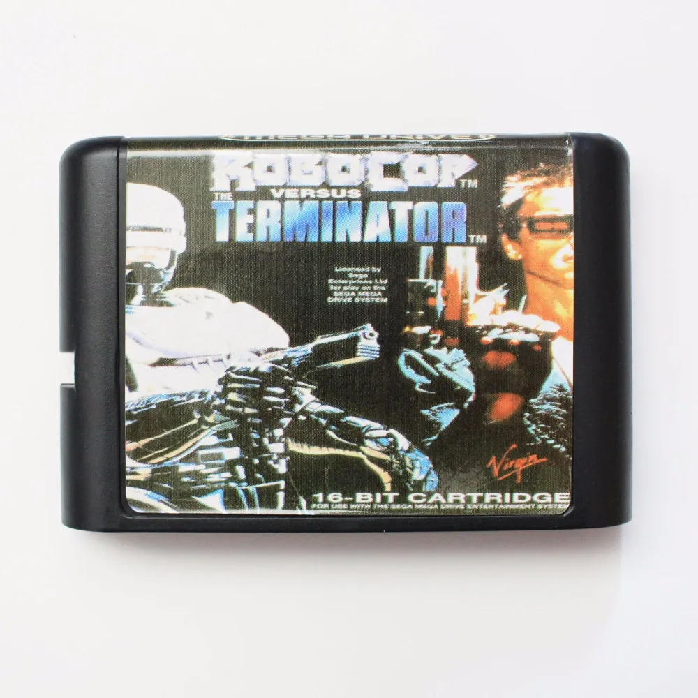 Лидер продаж 16-битная игровая карта Robocop VS Terminator MD для Sega Mega Drive Genesis - купить по