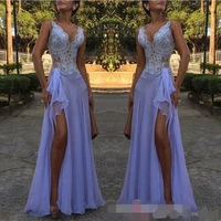 lace prom dresses 2019 vestidos de gala deep v neck prom dress party gown sexy cheap evening dress gown
