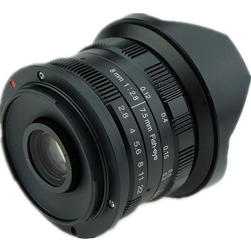 Lens F2.8 Star 7.5mm Super Wide Angle Fisheye For Canon Fuji Aps-c Mirrorless Camera | Электроника
