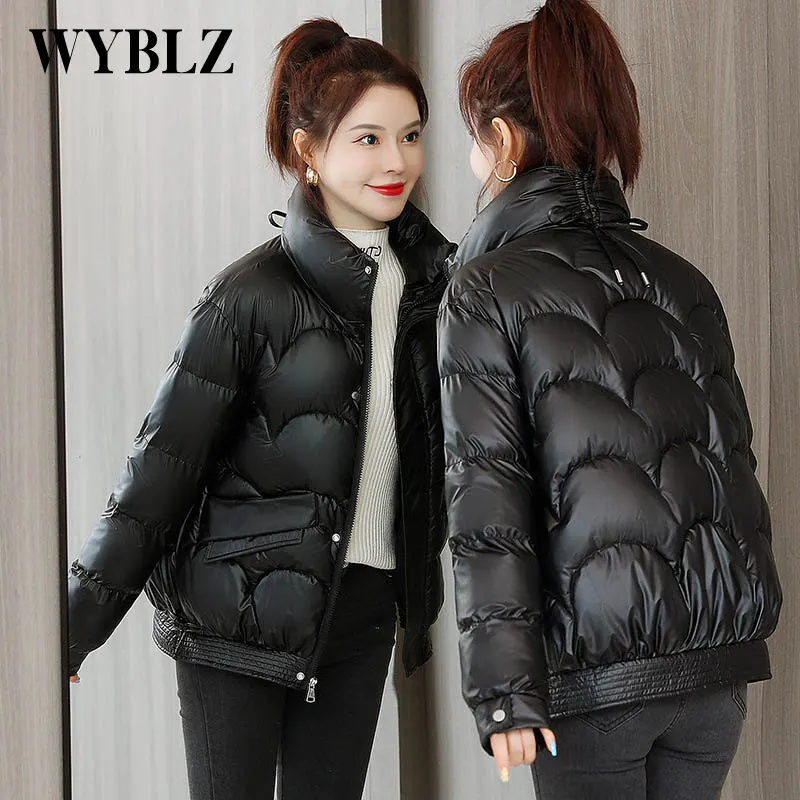 Winter Warm Cotton Padded Jackets Woman Warm Down Women's Coat Casual Sweet Clothes 2021 Korean Fashion Zipper Jacket Female