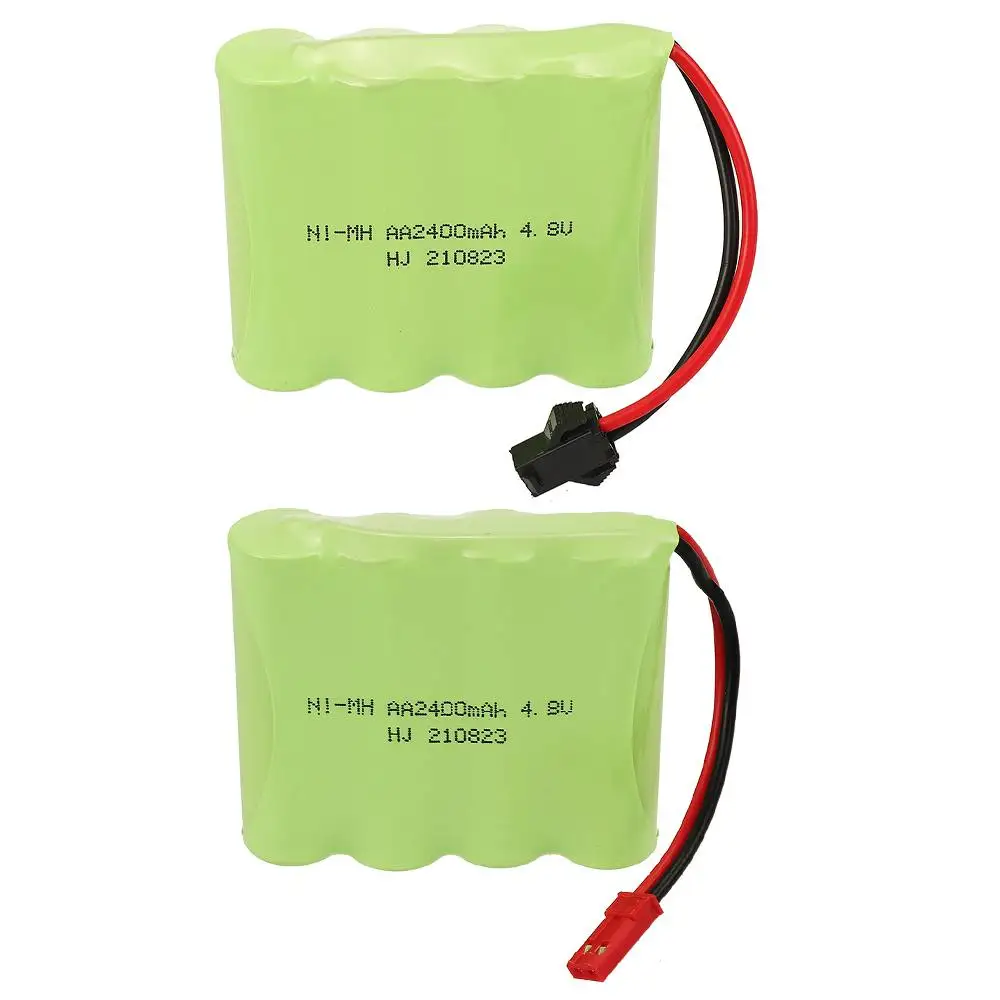 

HJ 4,8 V 2400mAh перезаряжаемая AA NIMH батарея для RC автомобиля лодки FPV гоночный Дрон Квадрокоптер JST/SM вилка аксессуары запасные части