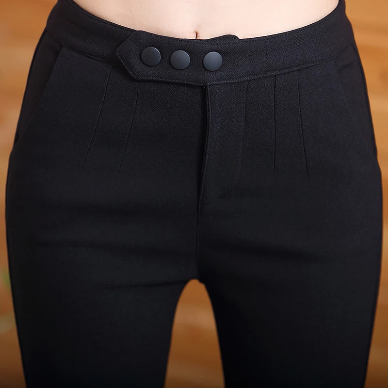 Женские бархатные эластичные обтягивающие брюки больших размеров Осенние