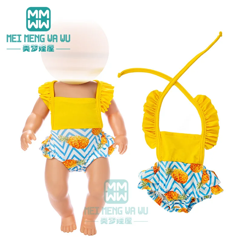 Комплект одежды для куклы черно-белый полосатый купальник 43 см | Игрушки и хобби