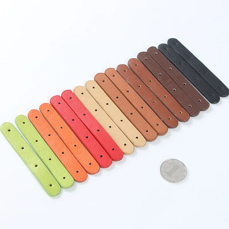 

Bag Accessories Handmade Leather Buckle With Connection Accessories Bag Accessories D Buckle Rivets Belt Multi-Colored Bag Strap