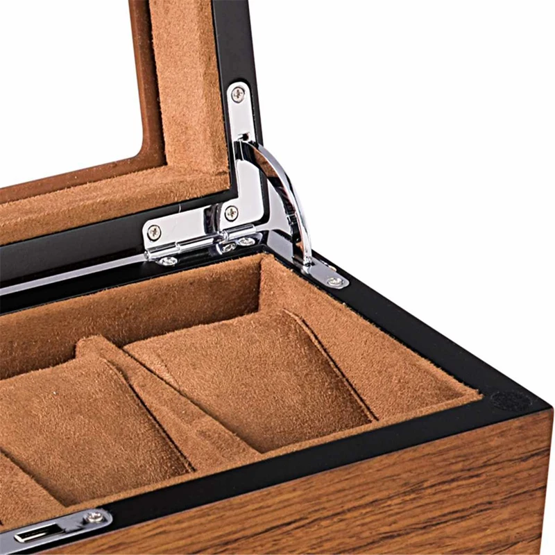

Retro Wooden Watch Display Case Jewelry Collection Storage Durable Packaging Holder Watch Organizer Box Casket