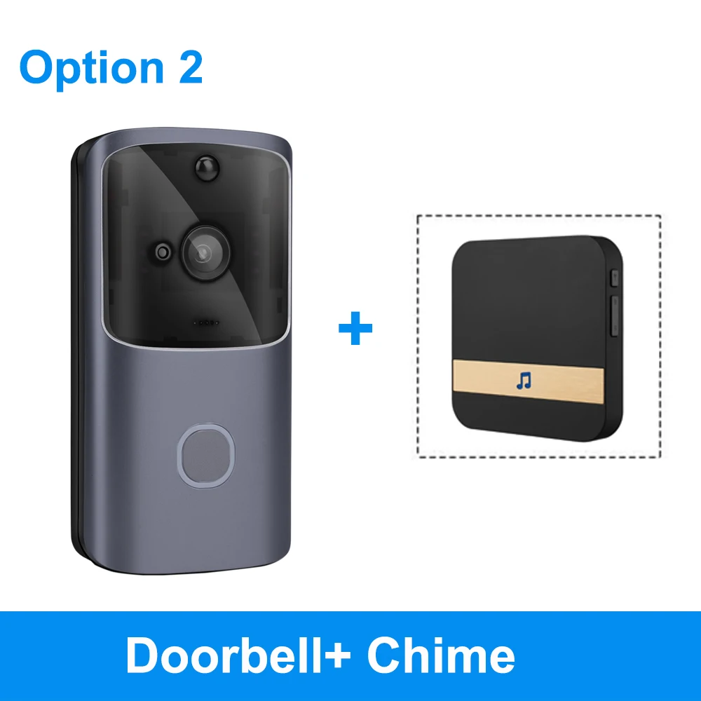 Option 2 ZILNK Умный домашний дверной звонок wifi беспроводной видеодомофон дверной звонок камера монитор батарейный пульт дистанционного управления iOS Android - Цвет: Option 2