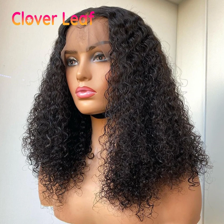 

Парик с Африканской девушкой, вьющейся, 4x4, парик с застежкой на 150%, парики с кружевом спереди, бразильские, Реми, Боб, кружевные передние пари...