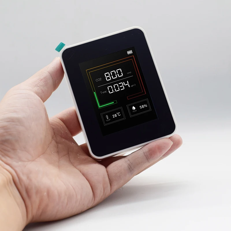 

Air Quality Tester CO2 TVOC Meter Temperature Humidity Measuring Device Carbon Dioxide Monitor Gas Detector Sensor