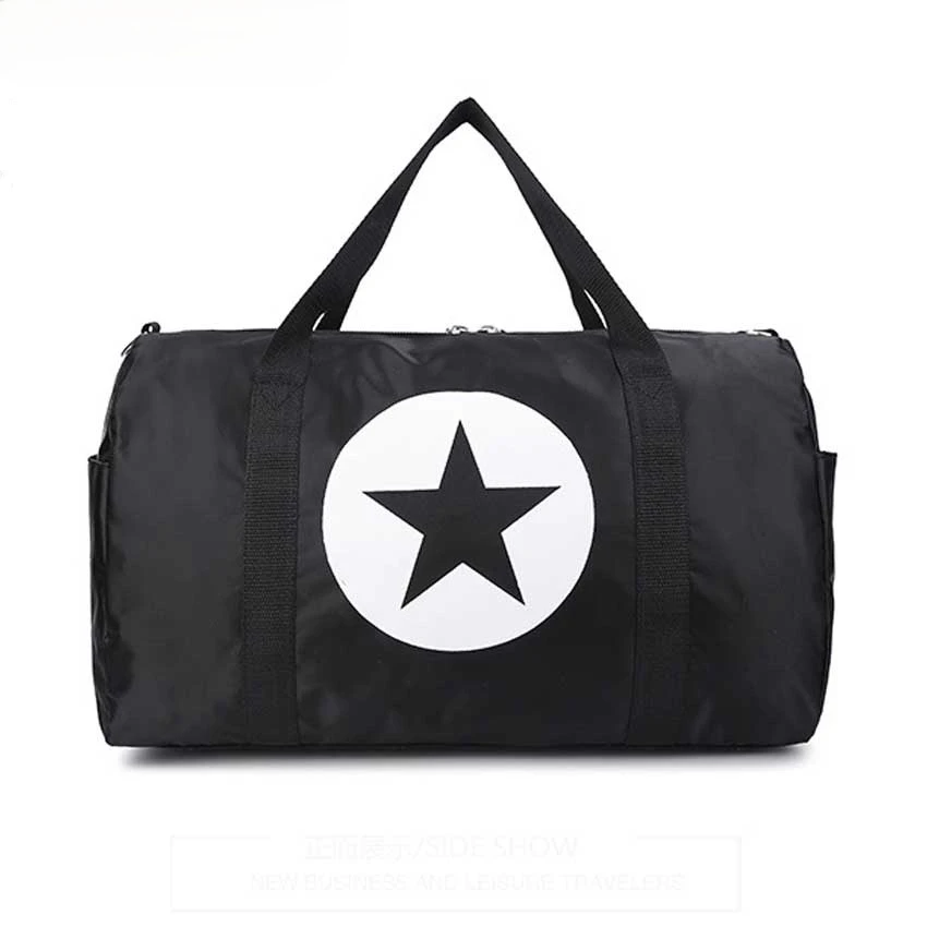 Вместительная спортивная сумка с пятиконечными звездами для мужчин и женщин