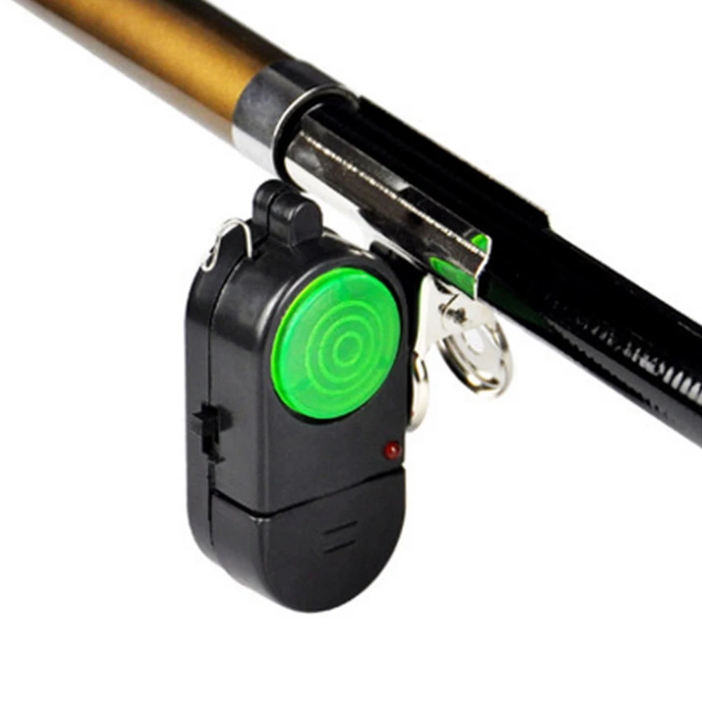2pcs Fishing Alarm Electronic LED Fish Bite Sound Bell Clip On Rod Black | Спорт и развлечения