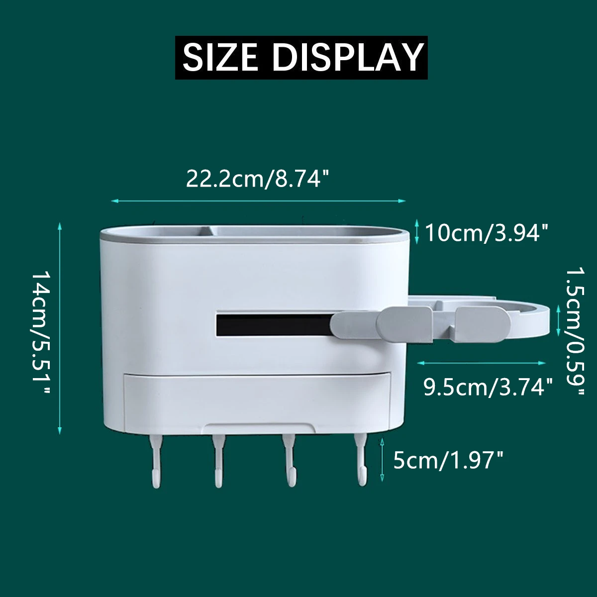 Ванная комната настенный фен для волос сушилка органайзер декоративной