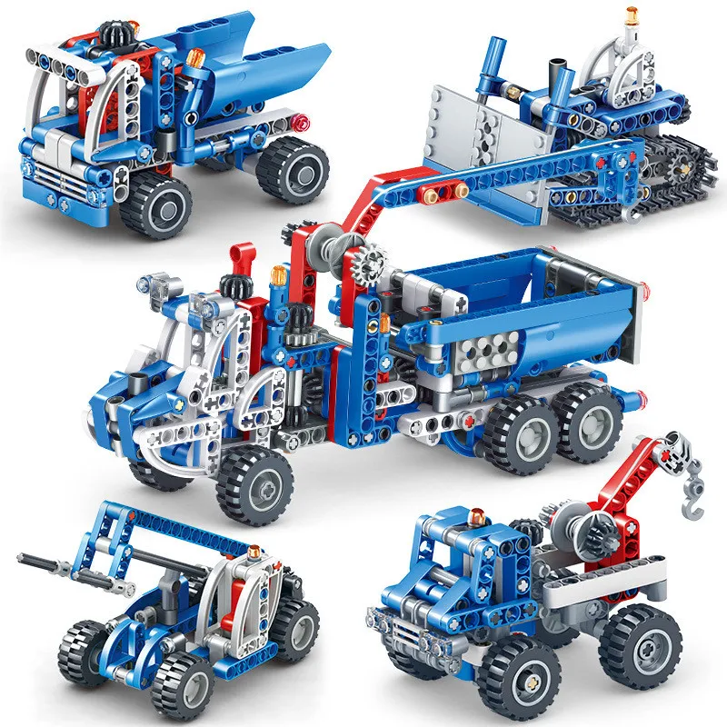 

556Pcs High-tech DIY Creator Engineer Forklift Tow Truck Gears Science Bricks Building Blocks Sets Educational Toys for Children