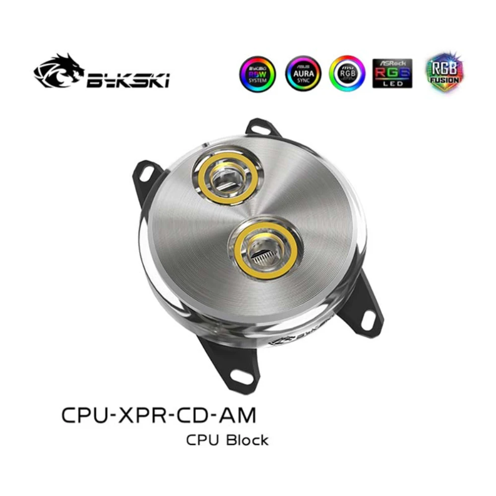 Bykski CPU Water Block Copper CD Shape Mental Cover For Ryzen7/5/3 AM4/3+/3/2+/2 FM2+/FM2/FM1 Cooler RGB MOD CPU-XPR-CD-AM | Компьютеры и