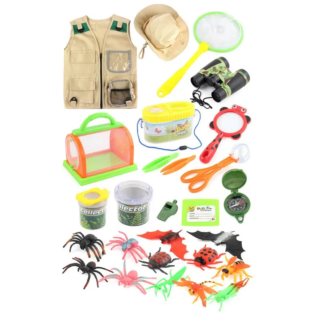 

Kids Explorer Kit Adventure Toys Outdoor Explorer Set Insect Toys Catcher Kit For Kids Adventure Educational Toy With Binocul