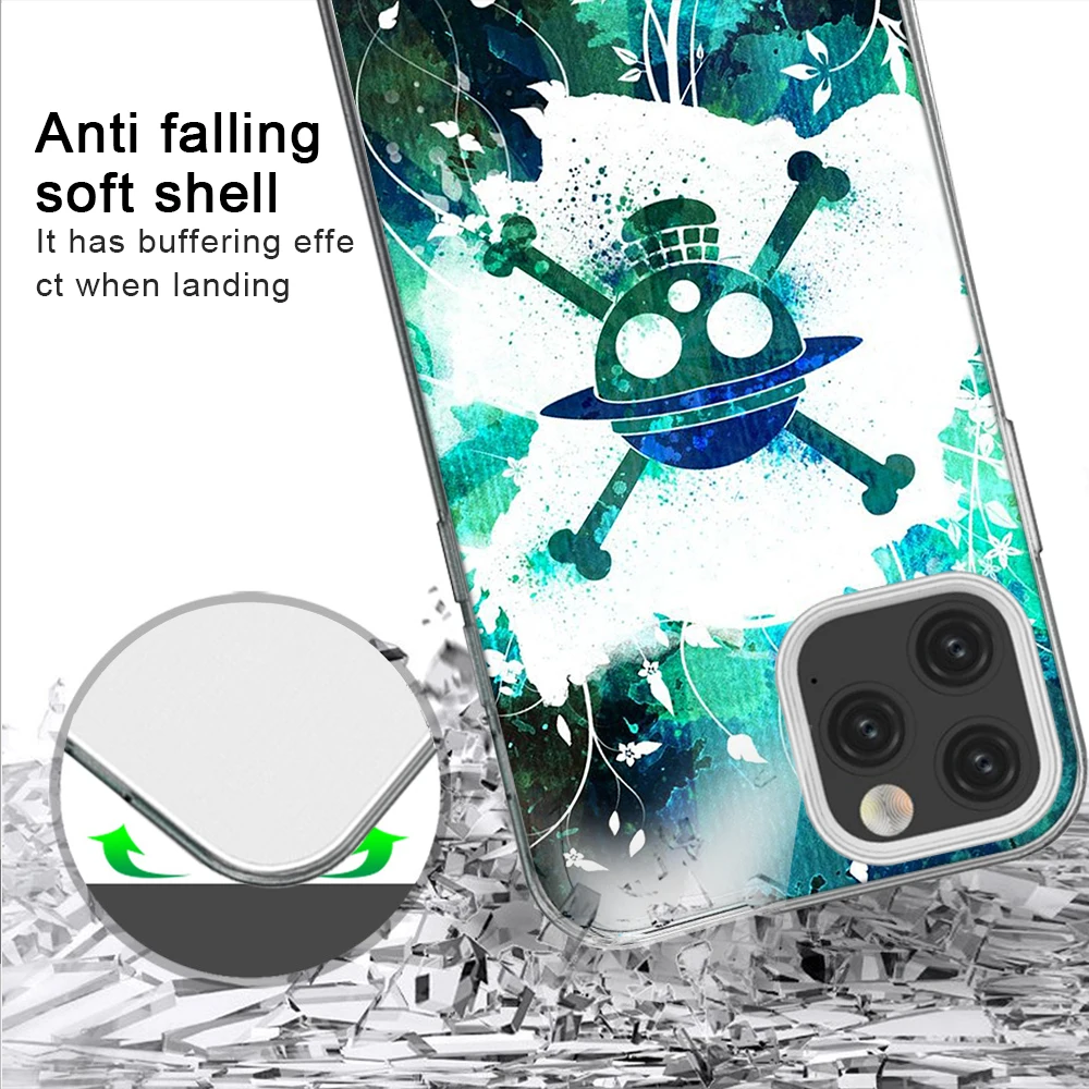 

Anime Luffy Funda Case for IPhone 12 Pro Case for IPhone 12 11 Pro XR XS Max Mini 7 X 8 6 6S Plus 5S SE 2020 Silicone Coque
